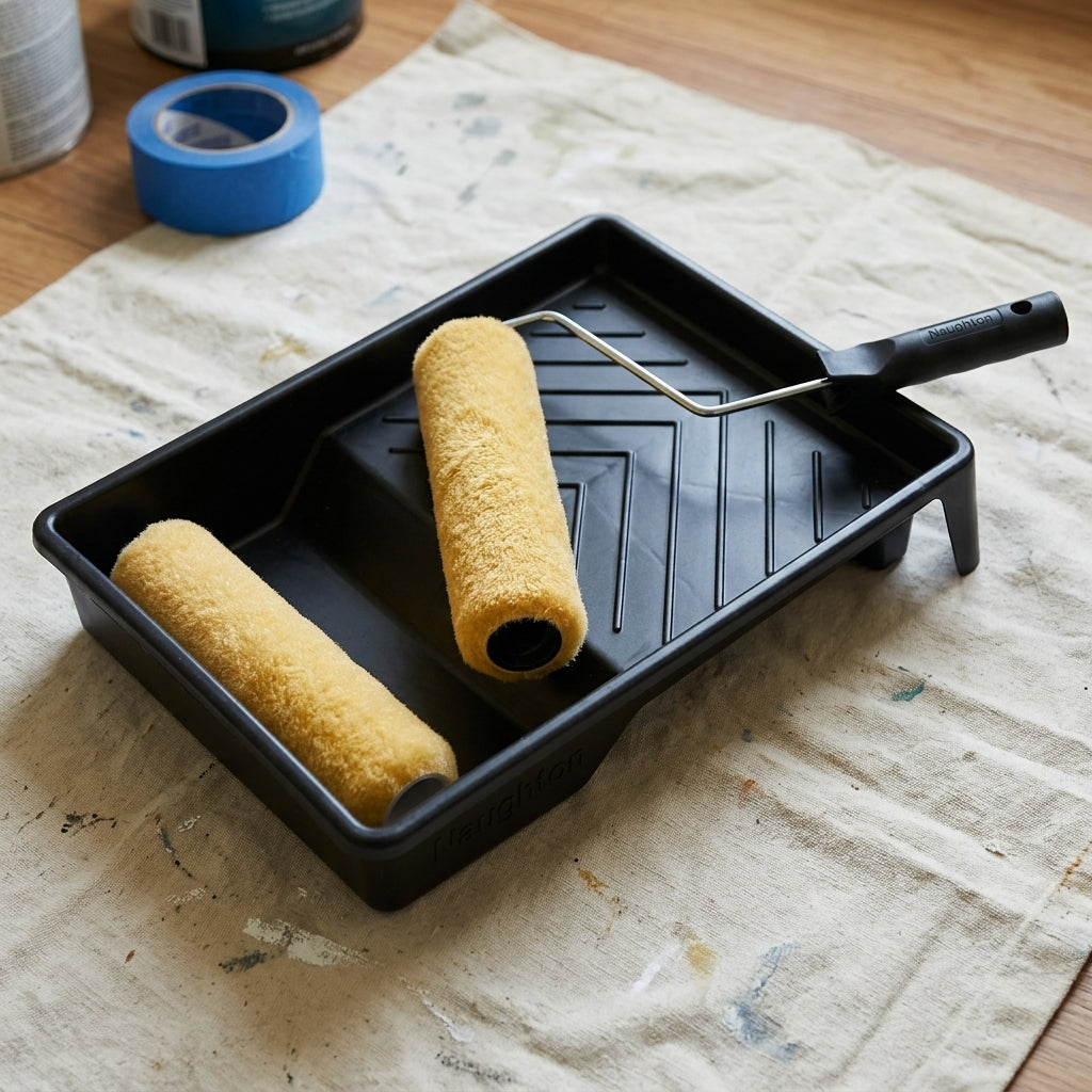 9in Paint Roller and Tray Kit with 2 Sleeves NI-DEC-001-1