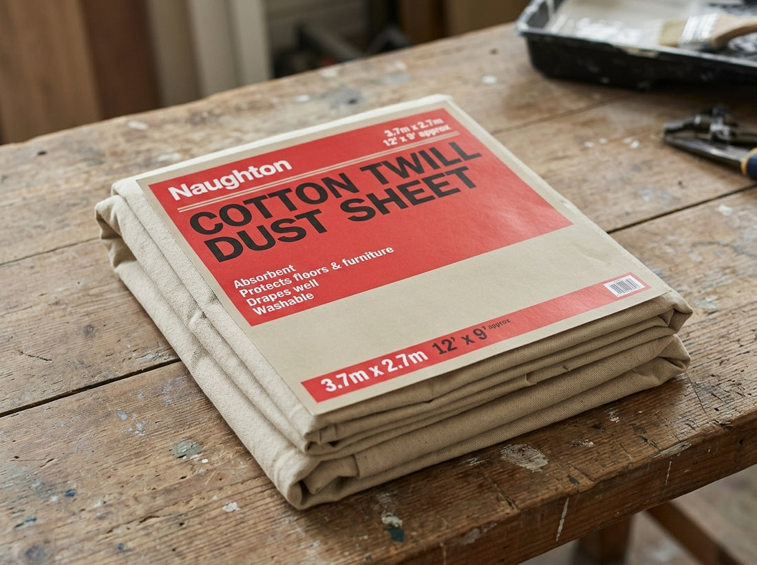 Cotton Twill Dust Sheet 12ft x 9ft NI-DEC-004-1