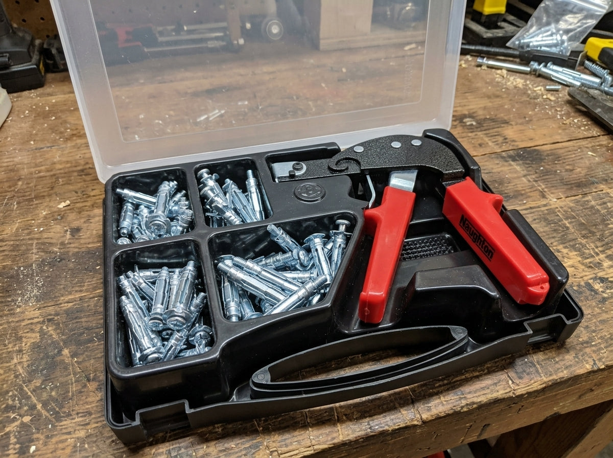 Hollow Wall Anchor Kit with Setting Tool 72 Piece  NI-FIX-003-3