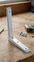 Mitred Shelf Brackets 200mm x 200mm White (Pair) NI-FIX-005-3